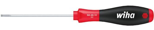 Wiha Schraubendreher SoftFinish® Schlitz mit Rundklinge für tiefliegende Schrauben (00696) 4,0 mm x 300 mm