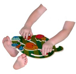 Hess Holz Baby Spielzeug basinet/Kinderwagen Clip auf Blume Mädchen