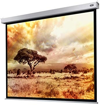 celexon Pro Plus Écran de Projection motorisé 120 | 240x180 cm 4:3 | Écran motorisé 4K, Full-HD pour Votre vidéoprojecteur Home Cinéma | pour Montage au Plafond/au Mur | avec télécommande