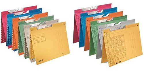 Leitz Pendelhefter Combi, Amtsheftung, Manilakarton, orange