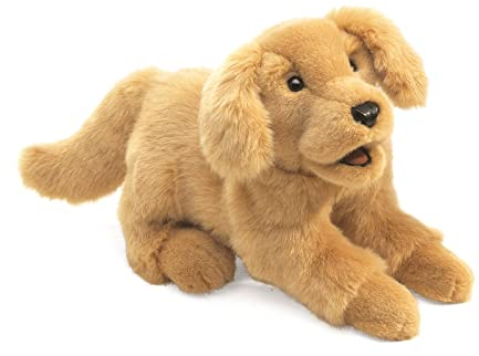 Folkmanis Retriever Puppy Hand Puppet (Golden)