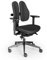 Rohde und Grahl Duo Back® 11 Ergonomischer Bürodrehstuhl Bezug schwarz, mit Armlehnen