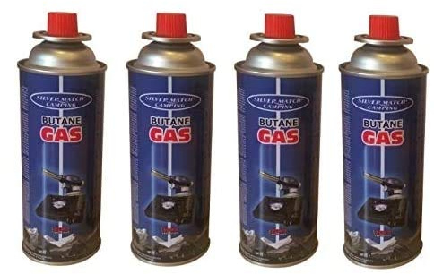 Greco Shop BK230 Butane Gas Cylinder, 220 g, Pack of 4