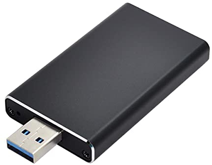 cablecc Mini-PCI-E mSATA a USB 3.0 Externo SSD PCBA convertidor/Tarjeta adaptadora con Carcasa