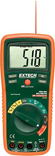 Extech EX470A True RMS Multimeter und Infrarot-Thermometer, Grün