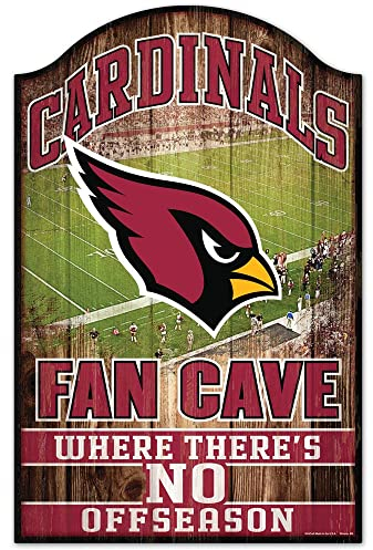 WinCraft NFL Arizona Cardinals 05272010 Holzschild, 27,9 x 43,2 cm, Schwarz