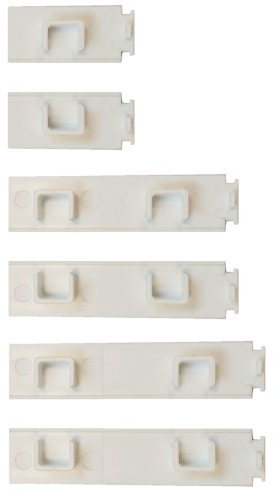Enddeckel für Vorhangschienen Kunststoff, Paar, weiss (1-Lauf)
