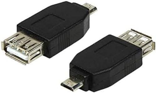 LogiLink AU0029 Adaptateur USB 2.0 Micro B Mâle/A Femelle Noir