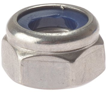 Forgefix 10NYLOC20 Hexagonal Nuts with Nylon Inserts Zinc Plated-Bag