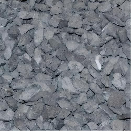 kunstpflanzen-discount.com Zierkies schwarz 12-16mm als Sackware mit 25kg - Füllmaterial für Übertöpfe Blumentöpfe Blumenkübel