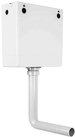 Aquariss Dual Flush Concealed Toilet Cistern with Top Access + Chrome Push Button