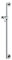 Keuco Brausestange PLAN CARE 34912171100 1100mm,komplett mit Brause Schieber,silber-eloxiert/verchromt