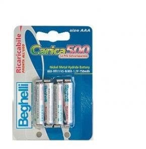 PILE BEGHELLI CARICA-500 4 MINISTILO 750MAH