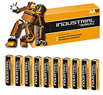 Industrial by Duracell MN1500 – Alkaline battery, AA LR06, Pack of 10.
