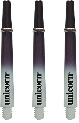 Unicorn Two-Tone Shafts Gripper3 Zweifarbiger, geformte Schäfte – Schwarz/Weiß, mittelgroßes kleines Gewinde, Medium 44.2 mm