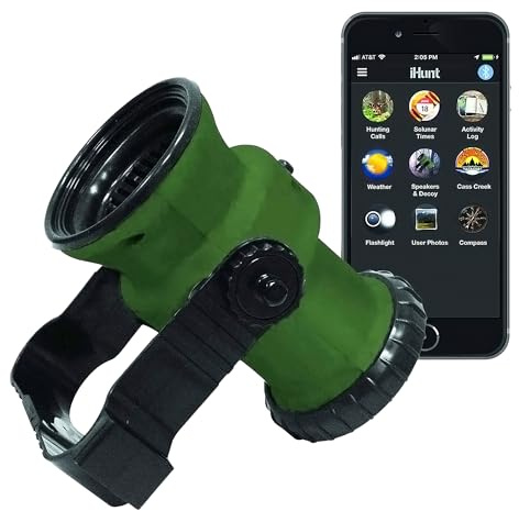 Extreme Dimension iHunt Ultimate Elektronischer Spielruf & Bluetooth-Lautsprecher-Kombination, EDIHGC, kostenlose App mit 750 Tieranrufen, 59 Arten, robust und tragbar