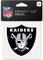 WinCraft NFL Oakland Raiders 63061011 Perfect Cut Color Decal, 10,2 x 10,2 cm, Schwarz