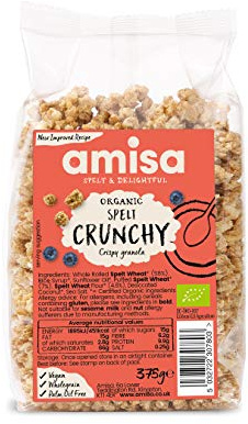 Amisa Organic Spelt Crunchy 375g (PACK OF 4)
