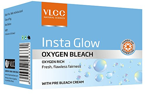 VLCC Naturwissenschaften Salon Series Insta Glow Oxygen Bleach Frische Flawless Fairness mit Pre Bleach Creme