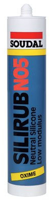 Soudal - Mastic silicone neutre silirub n05-cartouche - Coloris.Gris alu - Type. -