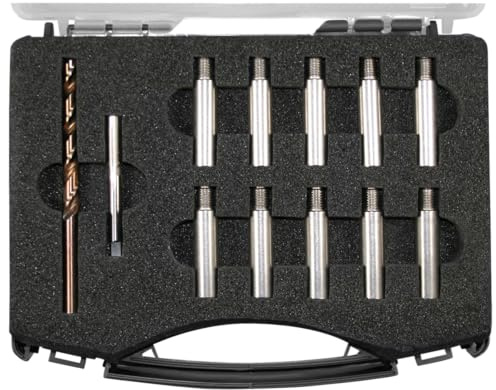 SW-Stahl 01477L Führungsbolzen-Reparatursatz M10 x 1,25 Bremse - 11-teilig | Profi-Reparaturset für defekte Innengewinde an Radlagergehäuse & Bremssattelträger, inkl. 10 Ersatz-Führungsbolzen