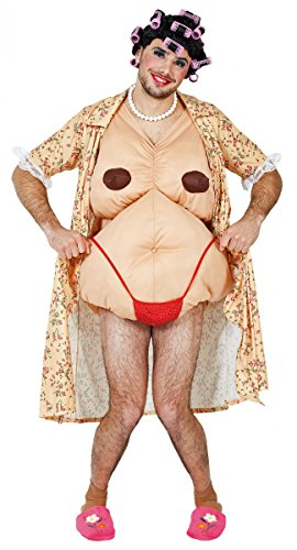 Fyasa 705898-T04 Exhibitionistin Frauenkostüm ab 12 Jahren, Mehrfarbig, Größe L