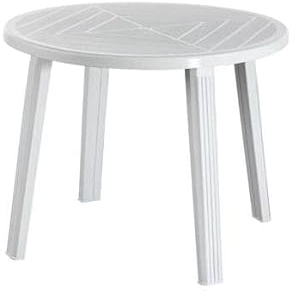 Mesa redonda 90 cm cristobal blanco