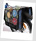 Kinder-Fahrradtasche Joy Satteltasche Gepäckträgertasche Fahrradtasche 2 x 5 Liter Farbe: 10 Flower Green