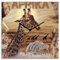 ARTLAND Wanddeko Wanduhr ohne Tickgeräusche Leinwand Quarzuhr 30x30 cm Quadratisch Lautlos Afrika Giraffe Zebra Löwe Tiere Safari Natur Malerei T3KB