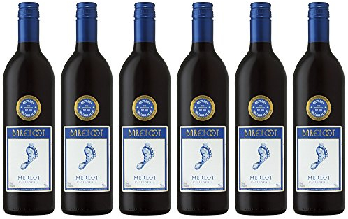 Barefoot Merlot Red Wine (Case of 6 x 75cl Bottles)