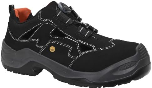 ELTEN Sicherheitsschuhe Scott BOA ESD S1PS, Damen und Herren, Textil, Aluminiumkappe (Leichter als Stahlkappe), leicht, sportlich 46, Schwarz