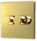 POLISHED 2 GANG 2 WAY 500 WATT DIMMER SWITCH C356PBW