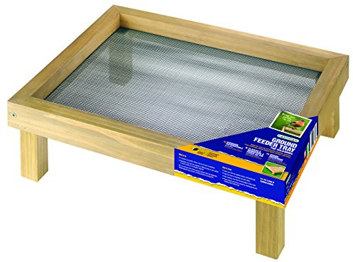 Gardman A01014 Wooden Ground Wild Bird Feeder Tray, Natural, 2 kg