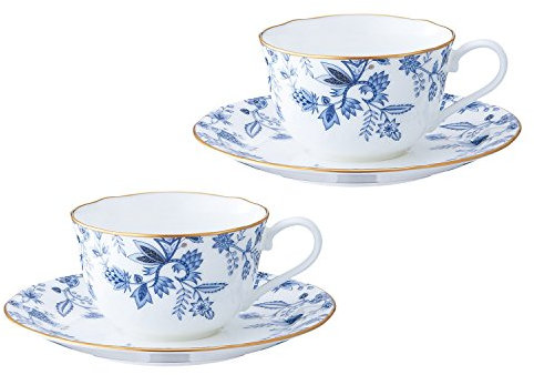 Bone China azul Sorrentino té y café de porcelana P59387A/4562 (importación de Japón)