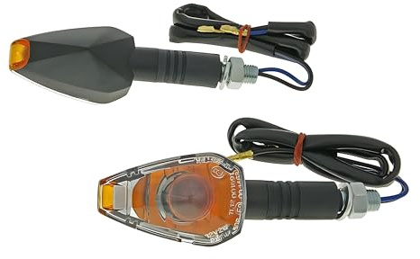 Blinker Set M10 schwarz Crystal klar