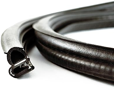 EUTRAS [10 m] Türdichtung KSD2055 Dichtungsprofil 1,5-3,5 mm – hält ohne Kleber – Gummidichtung für Autotür, Kofferraum und Heckklappe – deutsche Industriequalität Made in EU