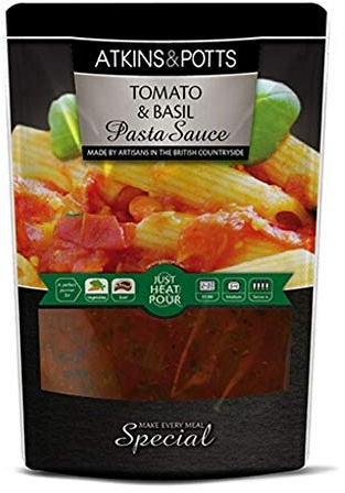 Atkins & Potts Tomato and Basil Pasta Sauce, 350 g