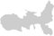 Samunshi® Elba Aufkleber Insel 10 x 6,6cm silbermetalleffekt