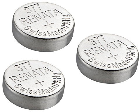 Piles pour montre Renata, fabriquée en Suisse Renata 377 ou SR626SW ou AG4 1,5 V.