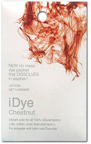 Jacquard Idye Natural Fabric: Chestnut