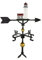 Montague Metall Produkte 32 Deluxe Wetterfahne mit Farbe Cottage Leuchtturm Ornament