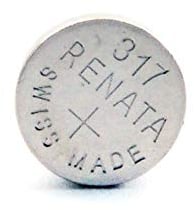 Renata / Swatch Group - Silver oxide button cell 317 RENATA 1.55V 10.5mAh - Blister x 1