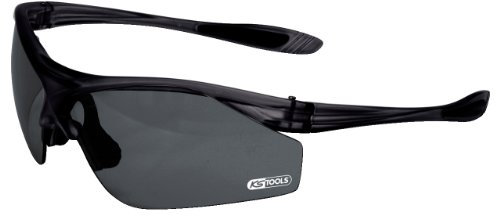 KS Tools 310.0170 - Gafas de seguridad, marco negro, lentes grises