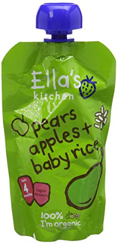 Ella's Kitchen, Stage 1 Organic Apple and Pear Baby Rice 120 g, (Pack of 7)