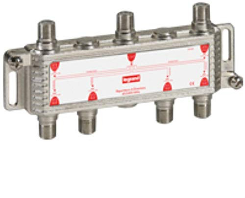 Legrand 073983 TV-Splitter, 6 Ausgänge Typ F, 0 MHz bis 2400 MHz