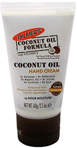 Palmers 24 Hours Moisture Hand Cream, Natural Coconut Oil Formula with Vitamin E, 2.1 oz (Pack of 6)
