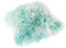 Reissner Lammfelle Tibet Lammfell Kissenbezug langflorig 40x40cm JYB05 Farbe Mint/Weiss (Tops)