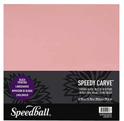 Speedball Druckstock zum Schnitzen, Rose, 11 3/4-Inch-by-11 3/4-Inch