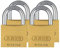 ABUS Messing Vorhängeschloss 55/40 Quads Set 4 Stück, 33694