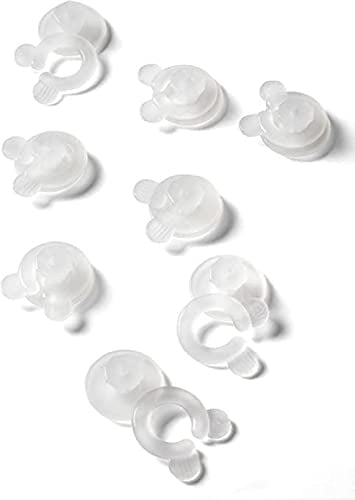 Wenko 80022100 Bettdecken-Clips, 8-er Set, je 3.8 x 1.5 x 3.3 cm, Kunststoff, transparent